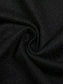 Camiseta casual de manga corta con estampado de eslogan para mujer, cuello redondo, color negro, estilo casual. - Negro - Ver 5