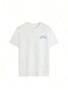 Women's White Short-Sleeved T-Shirt, Casual Summer Style, With A Marine Life Print, Simple And Cute, Loose And Versatile, With A Round Neck, Ideal For Everyday Wear And Vacations. Women's Graphic T-Shirts, Pink Top - Unisex, Comfortable, Urban Vintage Style, Loose Fit, Washed 100% Cotton T-Shirt, Summer Tops - 白色 - 查看 2