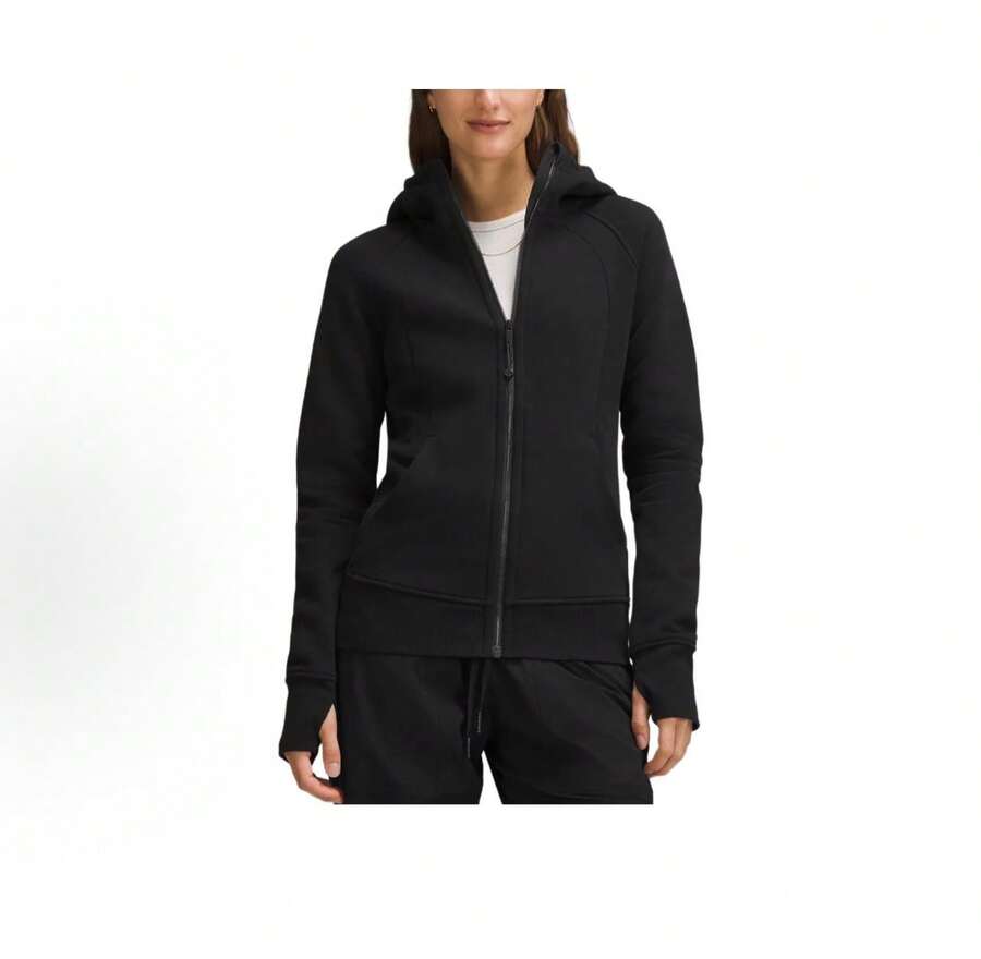 Lululemon Women's Define Jacket Nulu™ | Buttery-Soft Weightless Fabric | Slim Fit Streamlined Athletic Zip-Up | Luxury Studio-To-Street Performance Outerwear - 黑色 - 查看 1