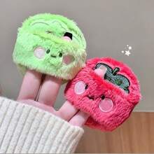 柔软植绒粉扑，适用于腮红、定妆粉、化妆海绵，化妆师专用 - 彩色 - 查看 4
