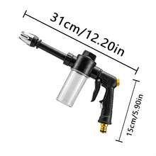 High Pressure Foam Gun - Long Handle High Pressure Car Wash Foam Gun - Adjustable Nozzle, Suitable For Cleaning, Watering And Inflating - Includes Foam Cannon And High Pressure Spray Bottle - A - View 7