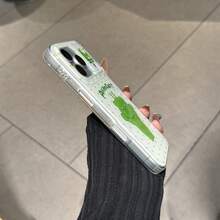 可爱波点猫咪卡通手机壳,兼容苹果17 Pro Max、16 Pro、13、14 Pro、15 Pro Max、17 Pro,创意全包硅胶手机壳 - 白色 - 查看 6