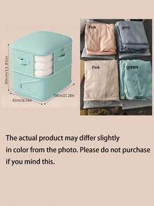 Compression Storage Bags / Clothing Organizers / Travel Organizer Set - Versatile Compression Bags Suitable For Clothing And Bedding. Features A Dual-Layer Design And A Double-Zipper Configuration. Unisex Style - Multicolor - View 6
