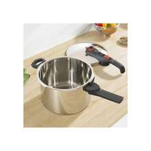 T-Fal Secure Click Pressure Cooker, 8 Liter Capacity, Stainless Steel, Silver, Model P2584403, 5 Protection Systems - View 6
