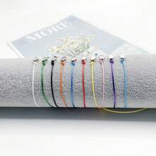 Bộ 16 chiếc vòng tay bện bằng dây sáp hình trái tim tối giản, vòng tay đôi kiểu Âu Mỹ dành cho tình bạn, vòng tay dệt thủ công hình thiệp, bộ vòng tay quà tặng ngày lễ và năm mới. - Nhiều màu - Xem 6