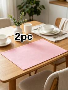 Bộ 1/2/4 tấm lót bàn bằng vải trang trí, thích hợp cho tiệc cưới, tấm lót bàn bằng nhựa PVC tối giản và phong cách, tấm lót máy pha cà phê, thảm cách nhiệt chống trượt, thích hợp cho tiệc cưới, lễ hội, dã ngoại, tiệc sinh nhật. - Nhiều màu - Xem 30