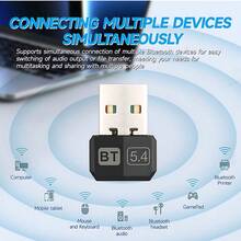 KZ USB Bluetooth Adapter, Bluetooth 5.4 Receiver Compatible With Windows 11/10/8.1/8/7 Computers, Bluetooth Transmitter Receiver For Keyboard/Mouse - View 6
