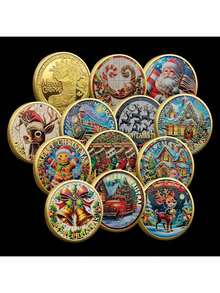 1pc Blind Box Commemorative Coin Random Style Collectible Coin Blind Bag/Collectible Blind Box Limited Edition Creative Holiday Gift Campus Stall Hot-Selling Item Fun Gift Unboxing Random Style Not Specified Please Do Not Purchase Thank You - Multicolor - View 5