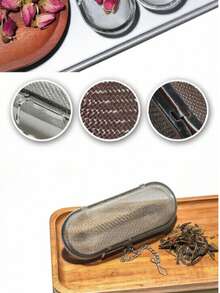 Reusable Stainless Steel Spice & Hot Pot Seasoning Filter, Kitchen, Kitchenware, Holiday, Beach, Party, Travel, Food, Cooking, Camping - Silver - View 8