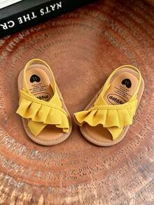 Toddler Girls' Summer Sandals, Outdoor Walking Shoes For Infants And Toddlers - Yellow - View 6
