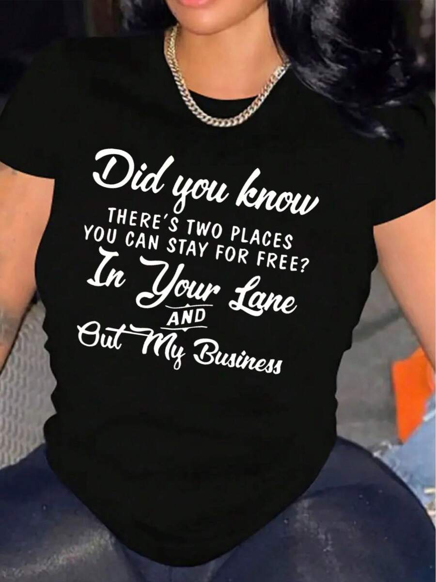 Women T-Shirts - Black - View 1