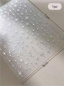 1 Box Christmas Winter New Style 3 Options Laser Starry Sky Nail Art Stickers Fine Line Starry Element Nail DIY Decoration - Multicolor - View 7