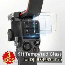 3pcs Screen Protector Film, Compatible With DJI OSMO RS4/RS4 Pro, 9H Tempered Glass, Ultra-Clear, Sensitive Touch, Scratch-Resistant, Suitable For Outdoor Use With RS4/RS4 Pro Gimbal Stabilizer Screen - View 10