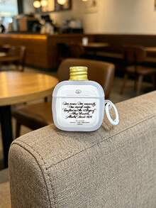 Estuche protector creativo con forma de tapa de botella de vino para auriculares, funda protectora mate transparente compatible con Apple 1/2, Pro, Pro 2, Pro 3, Pro 4 Bluetooth - transparente - Ver 6