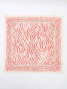1pc Tie-Dye Printed Bandana, Fashionable Multifunctional Neckerchief Suitable For Daily Use - Multicolor - View 3