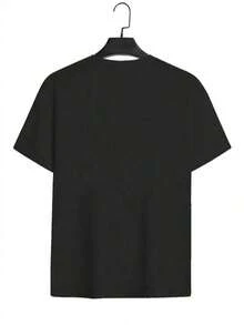 1 camiseta de Pascua con diseño de conejo masticando chicle, estilo coqueta, 180g, 100% algodón - Negro 2 - Ver 8