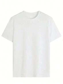 Mujer T-shirt |     Enviado desde México |     Tejido transpirable de alta calidad |     Camiseta de mujer en blanco y negro, suelta, de manga corta, con diseño gráfico de barra de pesas |   Lavable a máquina |   Top Deportivo Casual de Cuello Redondo |   Moda cómoda y a la moda | - Multicolor - Ver 2