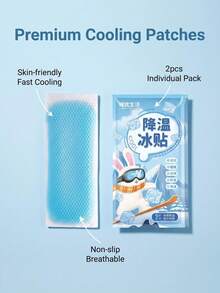 20pcs Summer Cooling Comfortable Portable Individually Packaged Long-Lasting Cooling Gel Patches, Instant Cooling Relief For Heat, Essential Summer Cooling Tool, Perfect Gift For Summer Holiday Travel - Hydrogel - View 10