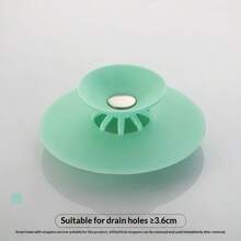 1个通用二合一厨房水槽/浴缸排水塞，带优质硅胶过滤器，防堵塞，弹跳式，适用于淋浴、浴缸和水槽，可收集毛发 - A - 查看 9