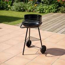Inde ALGON | Barbacoas de Carbón con Parrilla Zincada, Modelos Redondos, Rectangulares y de Sobremesa en Varios Tamaños, Barbacoas Portátiles para Jardín, Terraza o Camping - Envío GRATIS ✅ Entrega 24/48h a España (península) - Ø41 cm - Ver 1