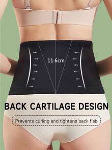 1pc Women's Adjustable Waist Trimmer, Breathable And Sweat-Absorbent, Waist Trainer For Gym, Suitable For Weight Loss Waist Belt, Suitable For Waist Belt Of Weight Loss Tight Chest, Black, Spring Sports - Multicolor - View 4