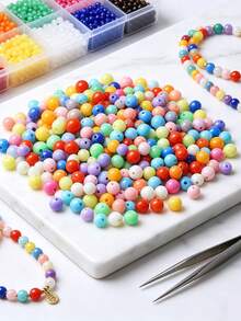 100 piezas/50 piezas/20 piezas/10 piezas/1 pieza Cuentas redondas de acrílico de colores surtidos de 16 mm, adecuadas para la fabricación de joyas decorativas hechas a mano para mujeres, joyas, pulseras, pendientes, collares, colgantes, encantos de teléfono, llaveros, accesorios de viaje para automóviles, cuentas para hacer tus propias pulseras, ideal para regalos personalizados en el Día de San Valentín, Día de la Madre, Día del Padre, fiestas de cumpleaños, vacaciones - Multicolor - Ver 7