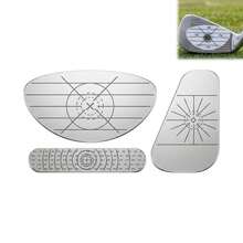 Pegatinas de impacto de golf para palos de golf, hierros, ayuda de entrenamiento, marcadores de alineación, diseño de cuadrícula, corrección de swing para principiantes, práctica al aire libre - Multicolor - Ver 2