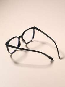 1 Pair Unisex Square Rivet Minimalist Glasses, Suitable For Computer ...