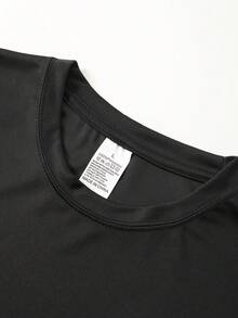 Authentic Men's T-Shirt, Model 2026, Sporty And Fashionable With An Optimistic And Positive Print, Casual, Comfortable, Beautiful And Breathable, Standard European And American Cut, Available In Black And White, Machine Washable, Unisex T-Shirt. - 黑色 - 查看 3