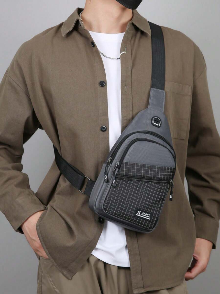男士新款多功能時尚胸包，組合鎖設計，4種穿戴方式，高品質PU，頂級皮革手感，送給男朋友、丈夫、父親的禮物，旅行、運動、單肩、斜挎、前胸包，輕量大容量小背包，商務通勤背包，校園胸包，男士包，中性包，戶外運動包，多功能戰術背包，生日禮物，情人節禮物，父親節禮物，中性包，告白禮物，暑假返校禮物，女生送男生的禮物