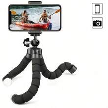 Flexible Portable Octopus Tripod, 1pc/2pcs Optional, Comfortable Foam Grip, 360° Rotating Multi-Angle Adjustment, Compatible With Phone Camera, Outdoor Shooting Live Streaming Mini Stand - one-size - View 9