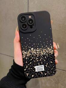 猎豹纹单件装豹纹哑光黑软边硬壳手机壳，高品质，适用于苹果机型 17/17Pro/17ProMax/16/16Plus/16Pro/16ProMax/15/15Plus/15ProMax/14/14Plus/14Pro/14ProMax、13/13Pro/13ProMax、12/12Pro/12ProMax、11/11Pro Max - 彩色 - 查看 3