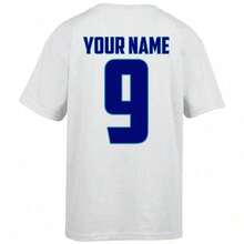 England Name And Number 2026 T Shirt Kids - 黑色 - 查看 2
