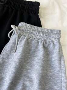 Conjunto de 3 piezas de pantalones cortos para mujer para usar de forma casual y al aire libre, adecuado para la primavera y el verano - Multicolor 4 - Ver 5