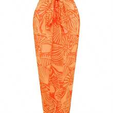 Women Long Dresses - Orange - View 6