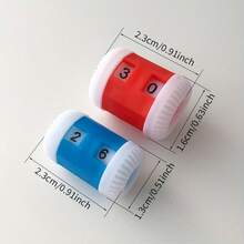 4/1pcs Manual Knitting Row Counter, Red/Blue Handheld Knitting Marker, Knitting Row Counter, Hand-Knitting Tool Row Counter, Suitable For Knitting Markers, Row Counting Rings, Sewing And Craft Accessories, Perfect For DIY Beginners - Multicolor - View 5