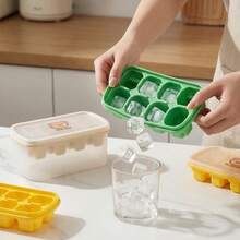 1/2/3pcs 8 Grids Plastic Ice Mold With Lid, Reusable Fruit & Beverage Ice Tray, Beer Refrigeration Tool, Suitable For Refrigerator Ice Maker In Kitchen, Restaurant,Bar - Multicolor - View 12