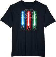 Classic Epic Lightsabers Jedi Force Logo T-Shirt - màu đen - Xem 1