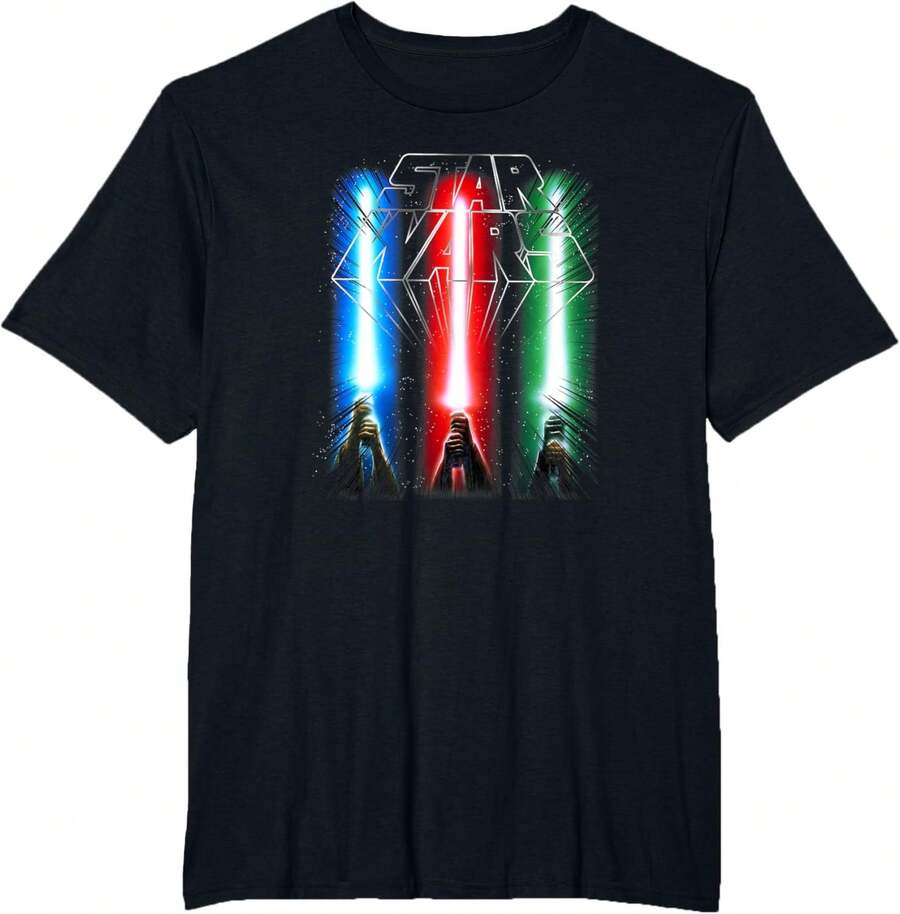 Classic Epic Lightsabers Jedi Force Logo T-Shirt - màu đen - Xem 1