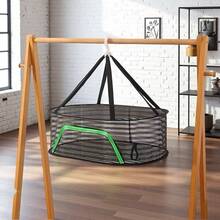 1 giỏ đựng đồ giặt màu trắng, lưới phơi đồ, giá phơi tất, lưới phơi áo len màu xanh dương, lưới phơi đồ lót, giá phơi đồ chuyên dụng, lưới phơi đồ, vật dụng phơi đồ. - trắng - Xem 8