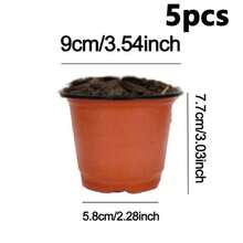 5/50个装植物育苗盆，花卉植物扦插移植育苗盆 - 多色 - 查看 10