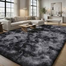 Sour Lemon Rugs Living Room 200x300cm, Grey Area Rugs For Bedroom, Washable Anti Slip Extra Large Shaggy Soft Rug Fluffy Modern Floor Carpets Mat Beside Carpet, Long Runner Rug For Hallway - Dark Grey - View 17