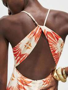 Vestido de tirantes finos con estampado floral elegante para mujer, diseño casual y moderno para vacaciones, vestido de vacaciones elegante para mujer, vestido maxi para mujer, atuendo para crucero, vestido de verano, vestidos de resort para mujer, atuendos de vacaciones estilo bohemio, ropa de playa para mujer, estilo de concierto de música country, ropa estilo western, moda casual nómada, boho, versátil para todas las estaciones, moda urbana moderna, ropa casual de negocios para mujer, atuendo de oficina, estilo discreto de "Old Money", elegante y sofisticado, ropa de alta calidad para ir al trabajo, vestidos de verano para mujer. - Multicolor - Ver 8