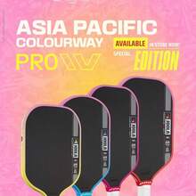 1pc JOOLA Pro IV Pickleball Paddle - Carbon Fiber Surface, 16mm Polypropylene Honeycomb Core - Textured Grip Provides Power And Spin - Suitable For Matches And Daily Practice, Suitable For All Players Pickleball Paddle - Multicolor - View 1