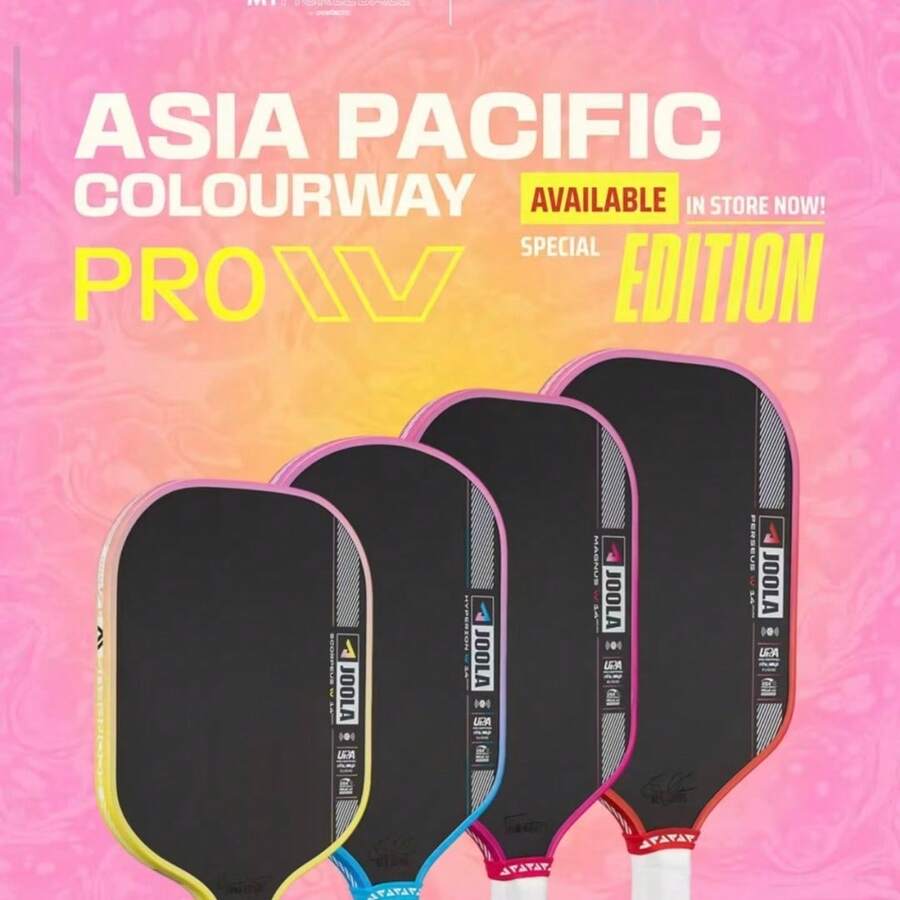 1pc JOOLA Pro IV Pickleball Paddle - Carbon Fiber Surface, 16mm Polypropylene Honeycomb Core - Textured Grip Provides Power And Spin - Suitable For Matches And Daily Practice, Suitable For All Players Pickleball Paddle - Multicolor - View 1