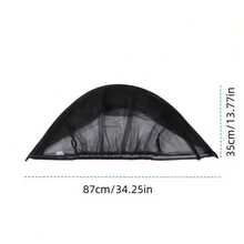 Red de mosquitos de doble polo negra, red de mosquitos para cochecito de bebé, red de mosquitos de cobertura completa, protección contra insectos de verano, fácil instalación y portabilidad - Negro - Ver 2