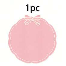 1/2/4pcs, Festive Bow Fabric Placemat, Suitable For Wedding Party Table Decoration Placemat, PVC Hot Stamping Placemat Simple Fashion Table Mat, Coffee Machine Mat, Non-Slip Heat Insulation Mat, Suitable For Wedding Parties, Festive Celebrations, Picnic Camping, Birthday Banquet Table Decoration Placemat - Multicolor - View 24