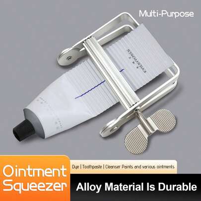 1pc Paint/Toothpaste Squeezer, Suitable For Squeezing Fluid Paints And Toothpastes, This Labor-Saving Paint/Toothpaste Squeezer Can Prevent Waste And Save You Money (Squeezer Only, No Other Accessories Included).