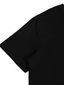 Camiseta Casual de Manga Corta para Hombre, Estampado de Calavera 3D, Cuello Redondo, Estilo Tropical, Primavera Verano, Tallas SML XL XXL K3L6 - Negro - Ver 4
