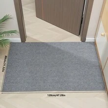 1 buah Keset Anti Selip yang Dapat Dicuci dengan Mesin, Lembut, Menyerap, dan Tahan Noda, Karpet Dapur untuk Wastafel, Lorong, Kamar Mandi, dan Ruang Cuci - abu-abu - View 16